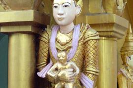 Bhyanmar Thapyke Statue. ( Note the body boy to be conferred to a deserving cpu[le. )